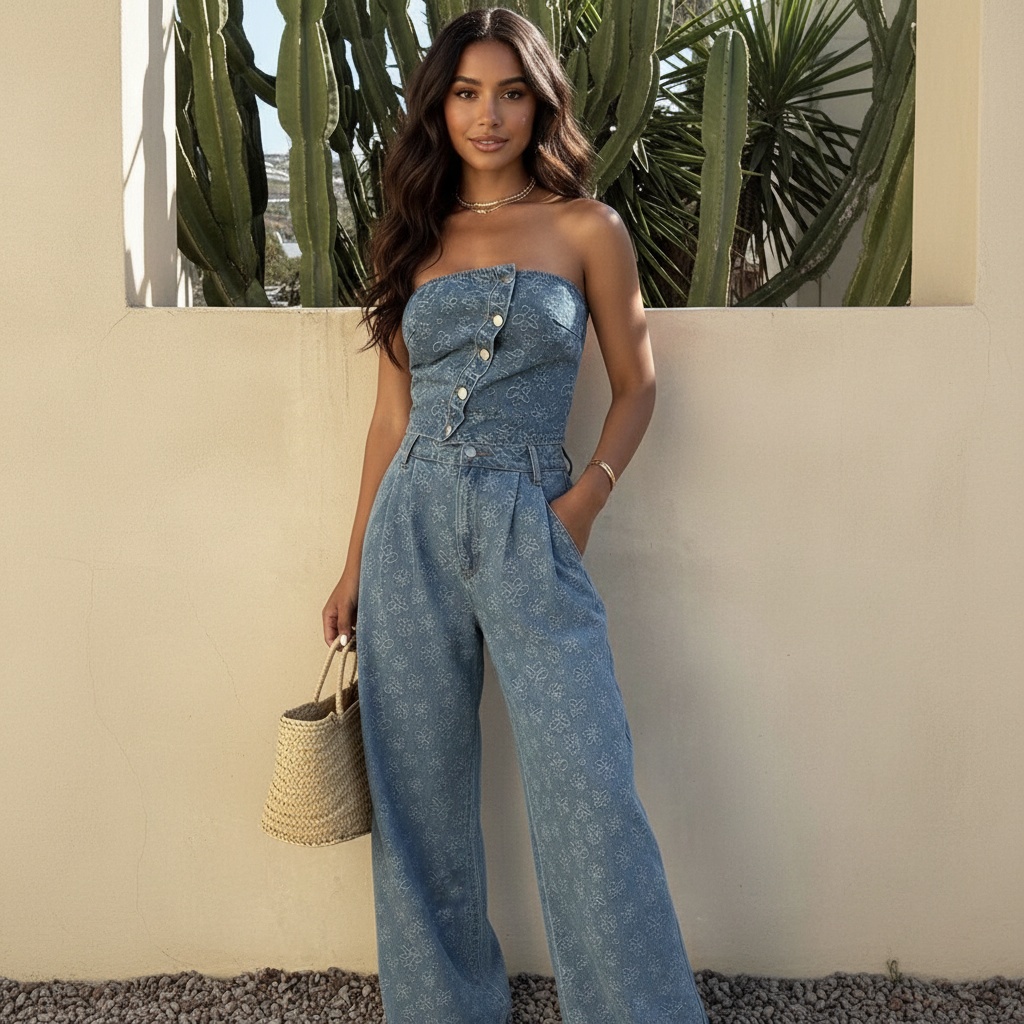 Denim babe komplet